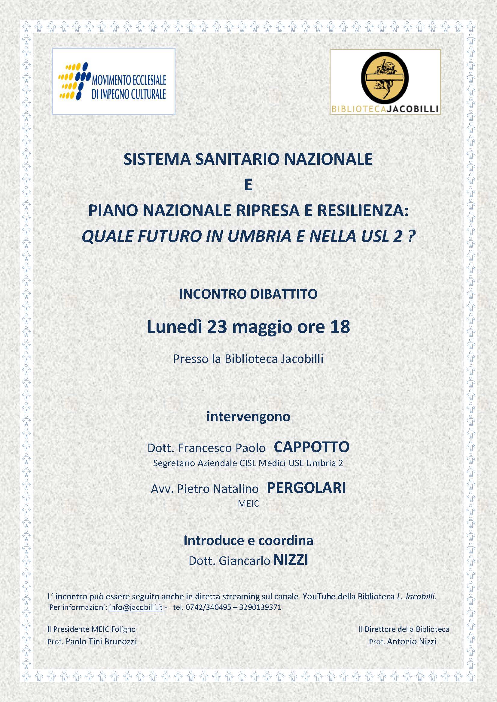 MEIC Lunedì 23 maggio 22