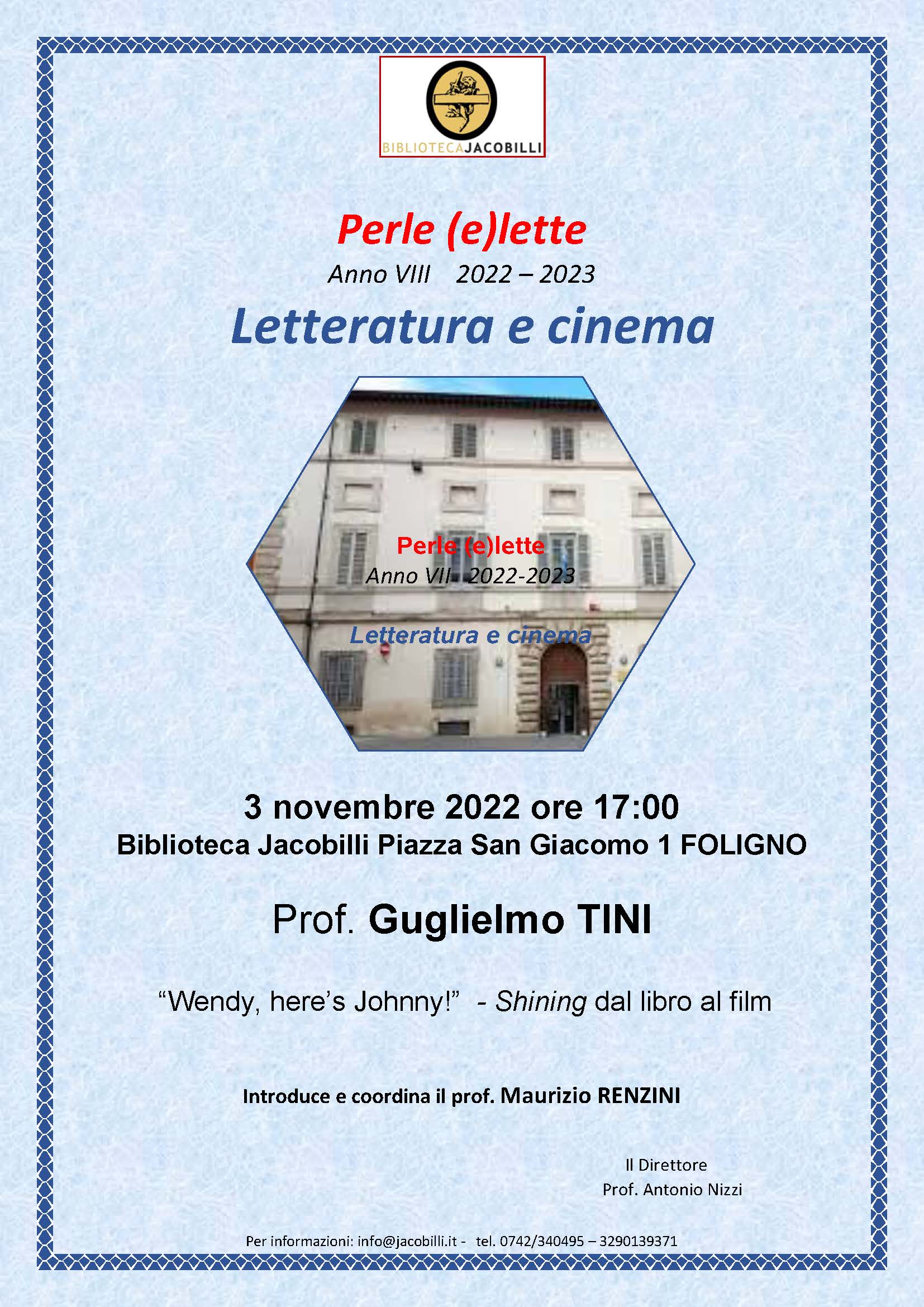 Perle (e)lette 2022-2023 – 1. Guglielmo Tini