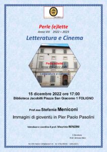 Perle (e)lette 2022-2023 - 4. Stefania Meniconi @ Biblioteca Lodovico Jacobilli