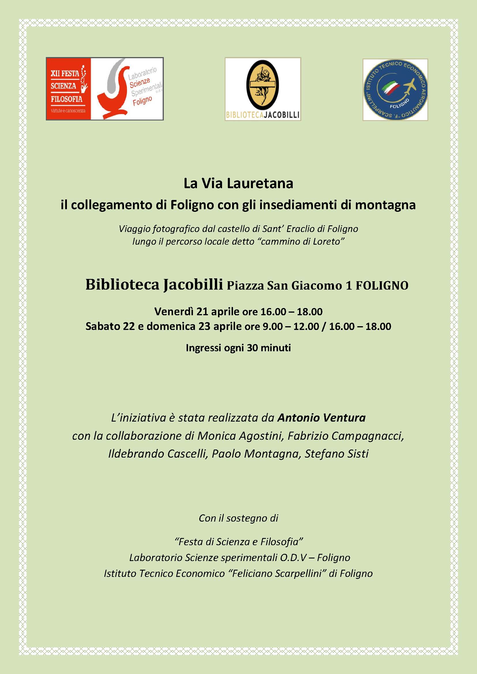 La Via Lauretana 21 aprile