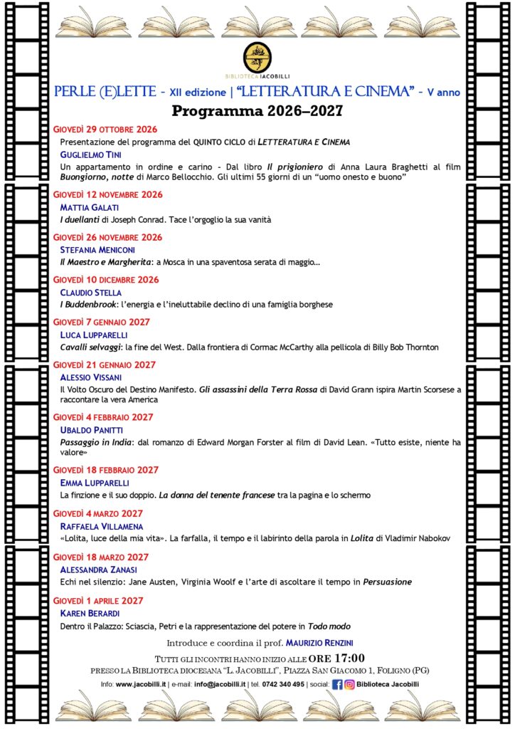 Calendario Perle (e)lette 2026-2027